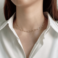 Everyday Chunky Chain Necklace, Gold Fill Sterling Silver Choker